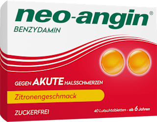 neo-angin 2,68 mg Benzydamin gegen akute Halsschmerzen Lutschtabletten Zitrone neo-angin