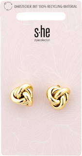 Creolen Ohrstecker Knoten gold s-he stylecollection