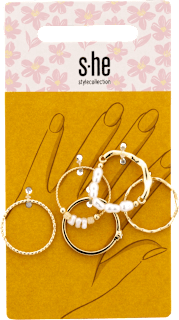 Mehrfachringe gold  s-he stylecollection