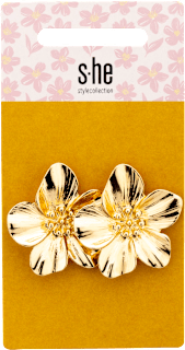Ohrstecker Blumen gold  s-he stylecollection