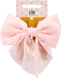 Patentspange Schleife rosa s-he stylecollection