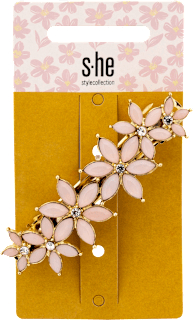 Patentspange Blumenapplikationen s-he stylecollection