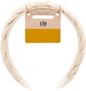 Haarreif geflochten beige  s-he stylecollection