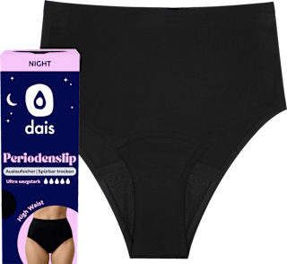 Periodenunterwäsche Slip Night schwarz, Gr. M dais