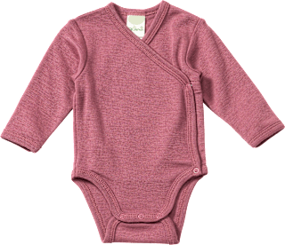 Wickelbody aus Bio-Wolle und Seide, rosa, Gr. 50/56 ALANA