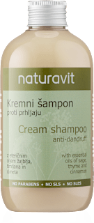 Kremni šampon proti prhljaju Naturavit