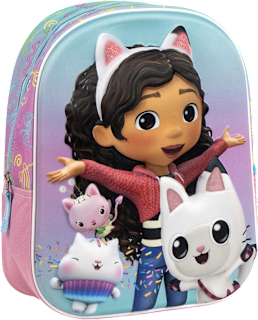 Ghiozdan grădiniță 3D GabbyGabby´s Dollhouse 25x31x10cm Cerda Beauty
