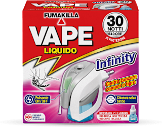 Elettroemanatore liquido Infinity con ricarica VAPE