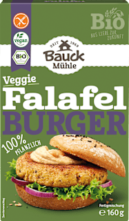 Fertigmischung, Veggie Falafel Burger, glutenfrei Bauck Mühle