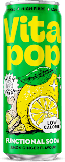 Prebiotická sóda citrón zázvor Vitapop