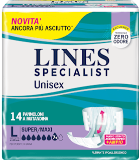 Pannoloni a mutandina super/maxi taglia L LINES