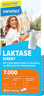 Laktase 7000 Direkt Mini Tabletten 90 St sanotact