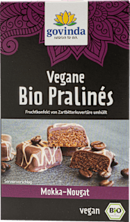 Fruchtkonfekt Bio Pralinen Mokka-Nougat Vegan govinda