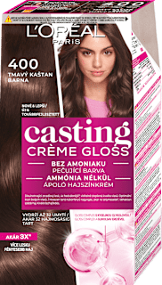 Farba na vlasy - 400 tmavý gaštan L'ORÉAL PARiS casting CRÈME GLOSS