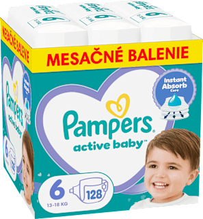 Plienky veľkosť 6 (13 - 18 kg) Monthly Box Pampers active baby