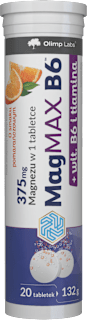MagMAX B6 o smaku pomarańczowym, tabletki musujące OLIMP LABS