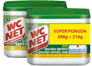 Kapsule za septičke jame, 288 g + 216 g WC NET