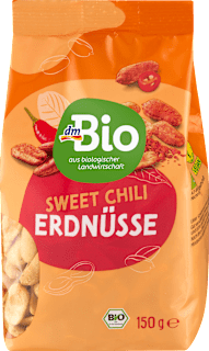Bio arašidi Sweet Chilli, praženi in začinjeni dmBio