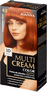 Farba do włosów Multi Cream Color 43 Płomienny Rudy JOANNA