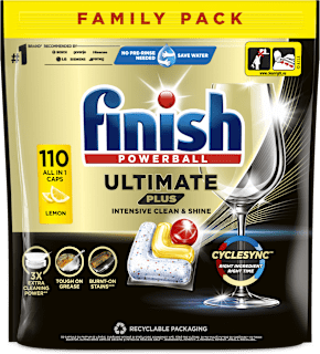 Mosogatógép tabletta Ultimate Plus Lemon Family Pack Finish