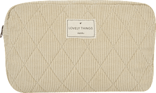 Kulturtasche in Cordoptik creme manòu