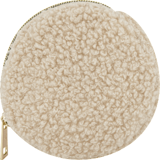 Kosmetiktasche rund beige manòu