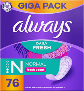Slipeinlagen Daily Fresh & Protect  Normal Giga Pack fresh scent always
