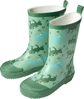 Gummistiefel mit Frosch-Muster, grün, Gr. 26/27 PUSBLU