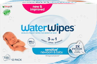 vlhčené ubrousky 99,9 % vody 3 v 1, 12x60 ks  WaterWipes