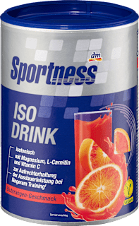 Iso Drink Pulver, Blutorangen Geschmack Sportness