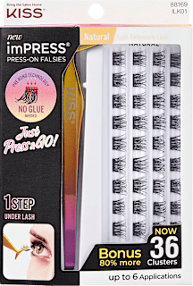 Umelé riasy Cluster Kit Classic Natural KISS