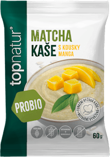 Probio kaše matcha s mangem Topnatur