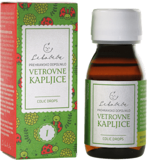 Vetrovne kapljice, prehransko dopolnilo Lekobeba