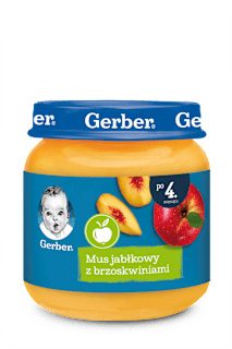 Deserek jabłko z brzoskwiniami Gerber