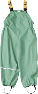 Regenhose mit Trägern, grün, Gr. 110/116 PUSBLU