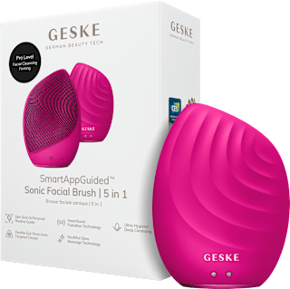 Sonická pleťová kefka SmartAppGuided™ 5v1 - ružová GESKE