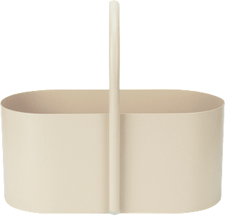 Organizer aus Metall, beige (22,5x20x10,5 cm) Jean&Len