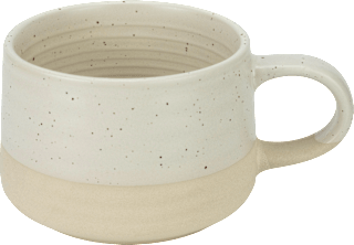 Kaffeebecher aus Keramik, beige (400 ml) Jean&Len
