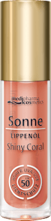 medipharma cosmetics Lippenöl Shiny Coral LSF 50 medipharma cosmetics