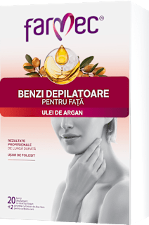Benzi depilatoare pentru față farmec