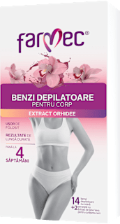 Benzi depilatoare cu extract de orhidee pentru corp farmec