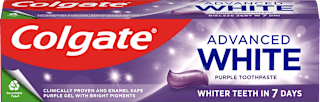Паста за зъби Advanced White Purple Colgate
