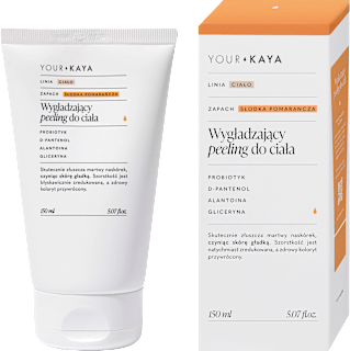 Peeling wygładzający do ciała o zapachu słodkiej pomarańczy YourKaya