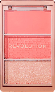 Палитра руж Icon blush peach, в 3 цвята REVOLUTION