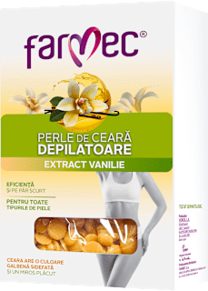 Perle de ceară depilatoare cu extract de vanilie farmec