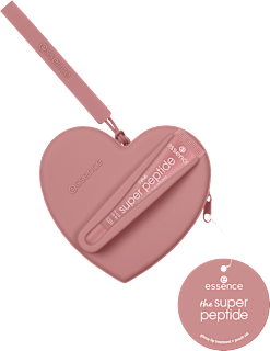 Set the super peptide glossy lip treatment balzam za usne + torbica u obliku srca essence