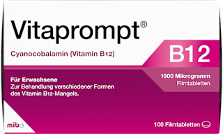 Vitaprompt, Cyanocobalamin (Vitamin B12), 1000 Mikrogramm Filmtabletten Vitaprompt