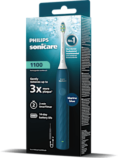 Електрическа четка за зъби 1100, синя Philips Sonicare