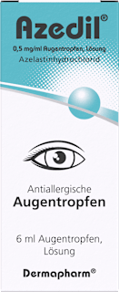 Azedil 0,5 mg/ml Augentropfen Lösung, Azelastinhydrochlorid Azedil