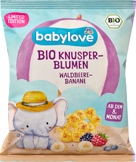 Bio chrumkavé kvetinky lesné ovocie & banán babylove
